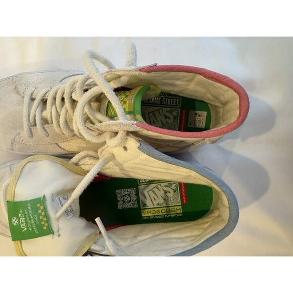 NWT S 10 Vans x Sesame Street "The Lizzie Elmo" Men's High Top Shoes Skateboard - Picture 9 of 9